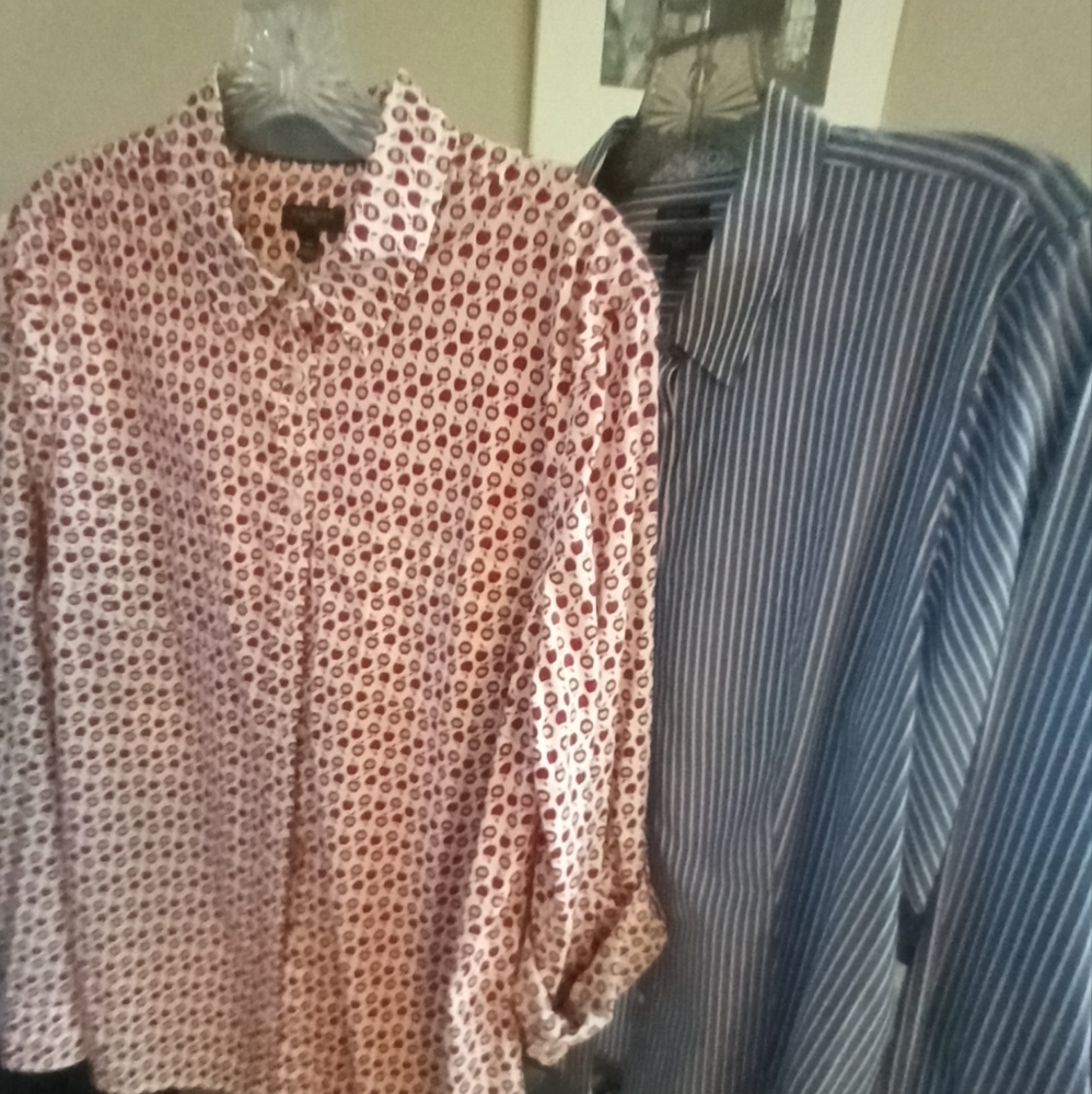 Patterned and Striped Button-Up Shirts